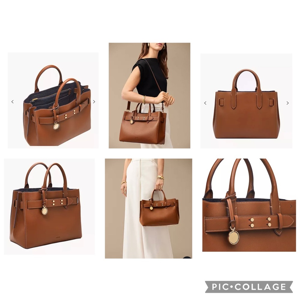 Fossil Gilmore Leather Tote Bag